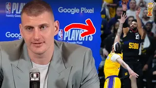 Nikola Jokic Happy After Jamal Murray's Game Winner Against The Lakers