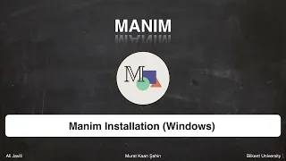 Manim - Installation (Windows)