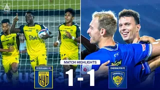 Hyderabad FC vs Chennaiyin FC || 1-1 || Match Highlights || Hero ISL 2022-23 || Football Accent