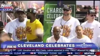 FNN: NBA Champs Cleveland Cavaliers Celebrate After Finals Win, Thousands Attend - FULL RALLY