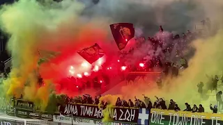 AEK Larnaca vs FC Paphos 1-0 (splendid atmosphere created by the AEK fans)