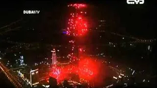 WOW Burj Khalifa New Year Fireworks 2012 - Dubai - UAE