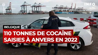 Port d'Anvers : 110 tonnes de cocaïne saisies par la douane en 2022- RTBF Info