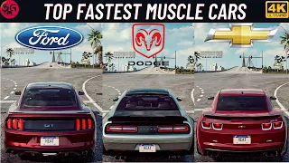 Fastest Muscle Car : Challenger SRT8 v Mustang GT v Camaro ZR2