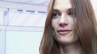 Caroline Brasch Nielsen - Model Talk at Fashion Week Fall/Winter 2012-13 | FashionTV