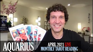 ♒️ AQUARIUS April 2021 🦒 Hold your head high. What makes you unique also makes you powerful. Own it!