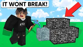 I Secretly CHEATED Using UNBREAKABLE BLOCKS.. (Roblox Bedwars)