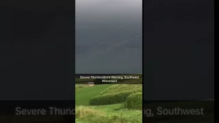 Severe Thunderstorm Warning, Platteville, WI