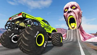 Monster Car VS Giant Bulge | Escape From The Shy Guy (SCP-096) | Car Ride Chase Beamng Drive #28