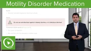 Motility Disorder – Pharmacology | Lecturio