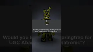 How To Make Springtrap From FNAF #roblox #robloxavatar #fnaf #