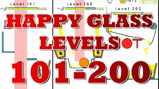 happy glass level 101 - 200 all 3 - stars | part 2