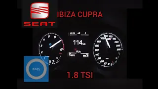 Seat Ibiza CUPRA Tuned 1.8 TSI Acceleration 60-160 Km/h ☑️Dragy