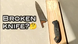 HOW TO REPLACE BROKEN KNIFE HANDLE?/#DaddysHome