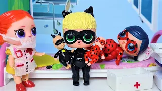 LADY BUG AND SUPER CAT HAVE BECOME PARENTS! Twins! Baby dolls Lol surprise lol Darinelka cartoons