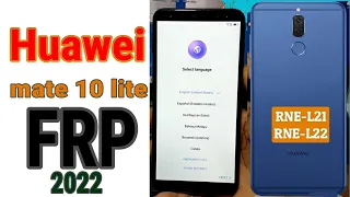 Huawei Mate 10 lite Frp Bypass  ||  Reset Google Account without pc 2022 by  googly tricks