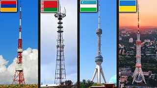 Высочайшие телебашни каждой страны СНГ (бывшего СССР)