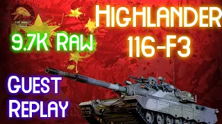 Highlander 116-F3: 9.7k Big Carry! FEAT:Diohs! II Wot Console - World of Tanks Console Modern Armour
