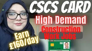 Apply CSCS Card | Construction Work | International Student Jobs | @DesifiedUmmey #uk #cscs #jobs