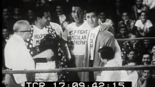 Dean Martin Jerry Lewis Vs. Rocky Marciano for MDA 1954 newsreel