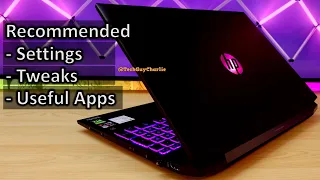 Make your HP Gaming laptop AWESOME by TWEAKING these settings and installing useful apps