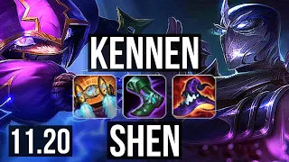 KENNEN vs SHEN (TOP) | 16/1/4, Legendary, 1.7M mastery, 500+ games | NA Diamond | v11.20