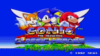 Sonic Classic Heroes chaotix style playthrough