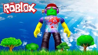 I BECAME a GIANT in ROBLOX Videos for kids battle with a HUGE Cartoon heroes Get
