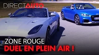 Le duel : AUDI TT RS vs. JAGUAR F-TYPE 400 SPORT