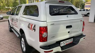 Кунг Sk4 на дилерском JAC T6, белый цвет, стекла, ручка ГАЗ - в общем, стандартный Скат 4 без допов