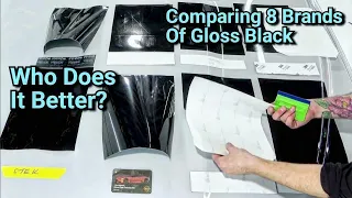 Comparing The Best Gloss Black Vinyl Wrap! Lets look at durability, gloss, install and more!