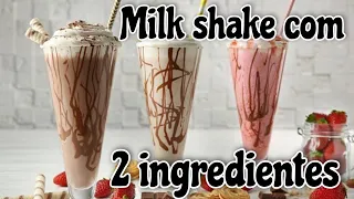 Milk shake, sem sorvete, com 2 ingredientes, que você tem em casa! 😍