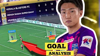 Sachin 🔥 Sakai | Goal  Analysis | Kerala Blasters FC vs  East Bengal FC | Indian Super League