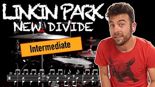 Linkin Park - New divide - Drum cover (with scrolling drum sheet)