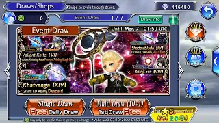 Pulls for Papalymo LD and Locke BT - Dissidia Final Fantasy Opera Omnia