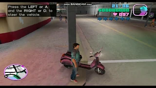 how to play gta vice city || Scooter riding || missne passd