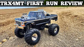 Traxxas Trx4mt first run and thoughts