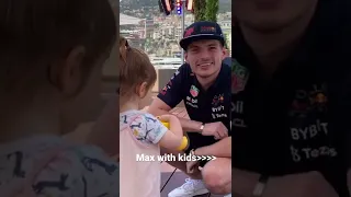 Max Verstappen with kids