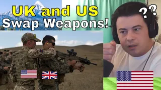 American Reacts US Marines and British Soldiers Swap Weapons | Agile Spirit 19