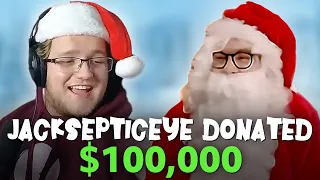 Jacksepticeye donated $100,000 to my Thankmas livestream