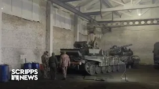 Inside the secret tank repair battalion near Ukraine's front lines