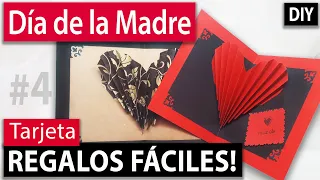 DIA DE LA MADRE, MOTHERS DAY, Dia de la Mujer, Women´s Day easy gifts: #4 Tarjeta con corazón popup