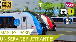 4K CABRIDE TRANSILIEN LIGNE J | MANTES-LA-JOLIE - PARIS SAINT-LAZARE en Z50000 [ORTS]