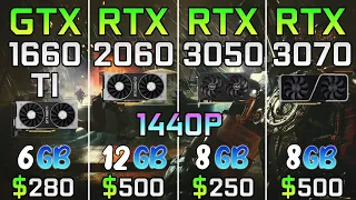 GTX 1660 TI vs RTX 2060 vs RTX 3050 vs RTX 3070 - 11 Games | 1440p