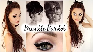 Brigitte Bardot Big Hair & Makeup Feat. Garnier Full & Plush Products! - Jackie Wyers