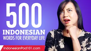 500 Indonesian Words for Everyday Life - Basic Vocabulary #25