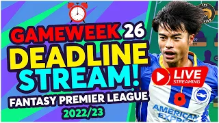 FPL GAMEWEEK 26 DEADLINE STREAM | WILDCARD ACTIVE! | Fantasy Premier League Tips 2022/23