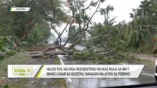 Regional TV News: Mga residenteng inilikas dahil sa bagyong Aghon, halos nakauwi