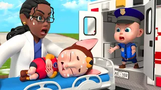 Hurry Up, Help The Baby | Job And Carrer Songs + Police Officer Songs |  Rosoo Kids Song