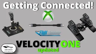 MSFS XBOX | New VelocityOne Update | Flight Stick & Rudders are now connected! | Setup & Config